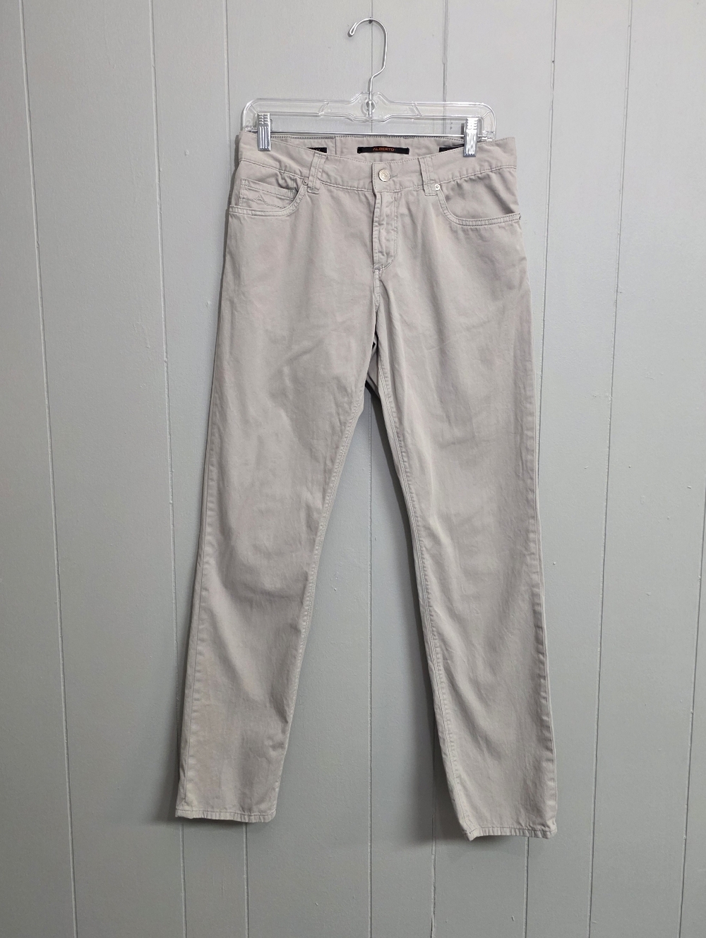 Alberto Pipe Compact Cotton Regular Fit Pants Size W30 L32